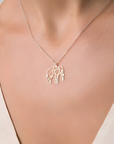 Elegant Origami Elephant Pendant