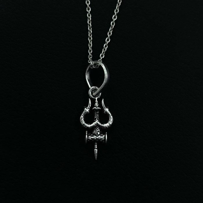 Mahakal Dumroo Trishul Pendant