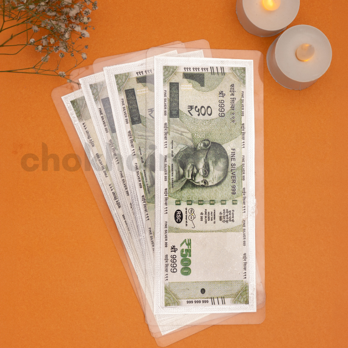 ₹ 500 Shagun Fine 999 Silver Note