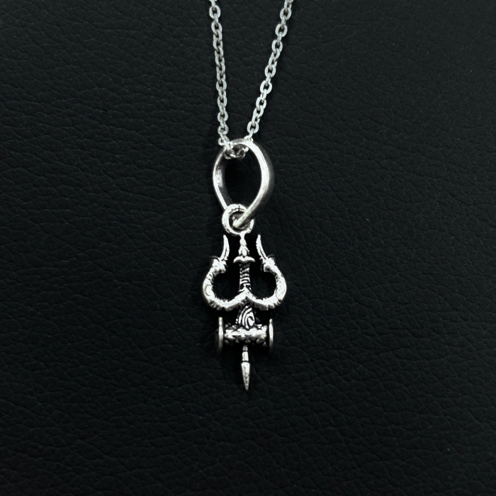 Mahakal Dumroo Trishul Pendant
