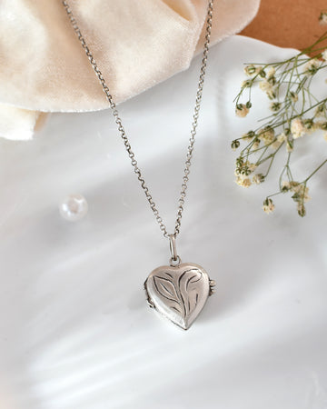 Heart Locket Photo Pendant