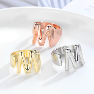 Chunky Chubby Initial Ring