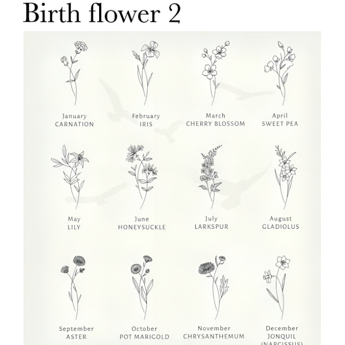 Vanessa Birthflower Earrings