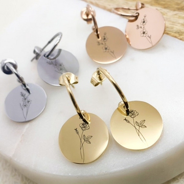 Vanessa Birthflower Earrings