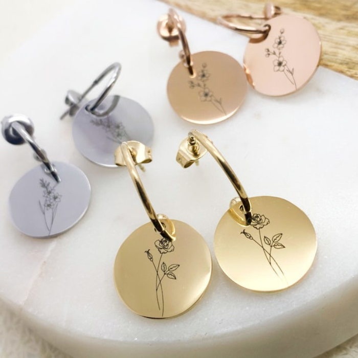 Vanessa Birthflower Earrings