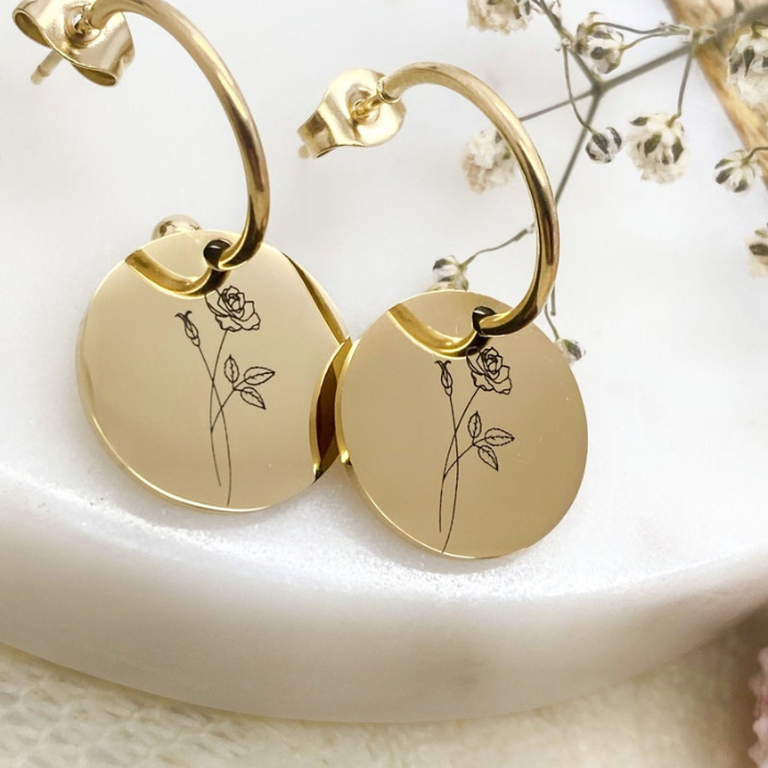 Vanessa Birthflower Earrings