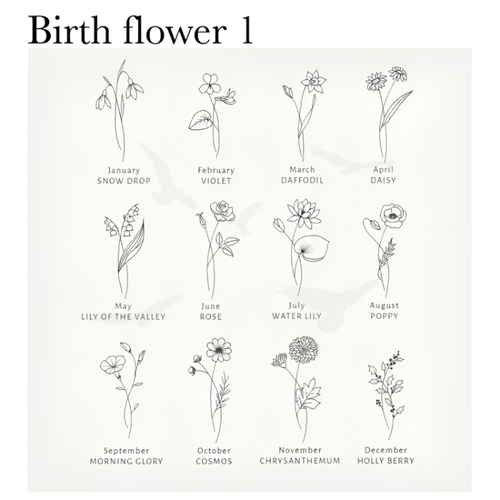 Vanessa Birthflower Earrings