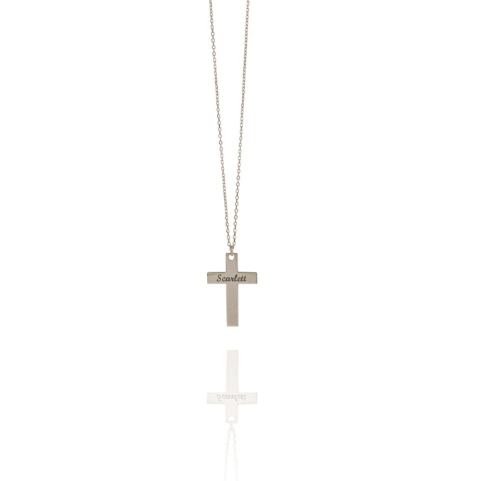Classic Cross Pendant in Gold Plating by CHOKHA INDIA 