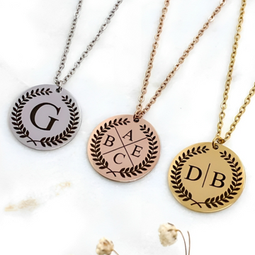 three circle shaped  in three different platings