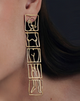 nude tribal woman earring