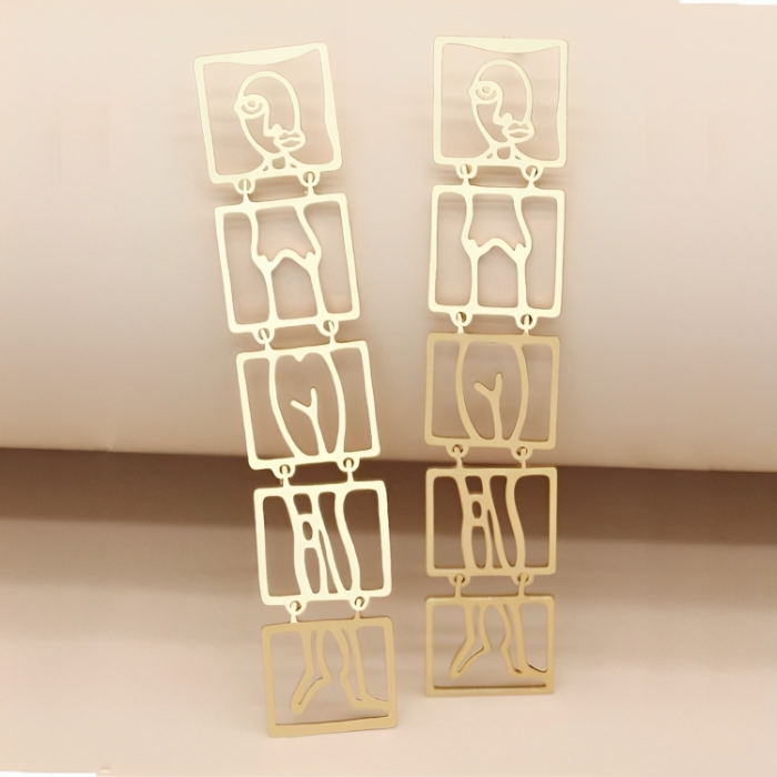 nude tribal woman earring