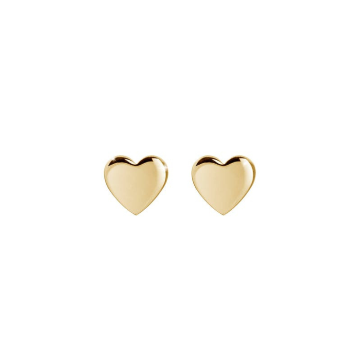 Gold Plated Heart Shaped Earring by CHOKHA INDIA 
