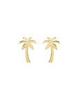 Palm tree earrings in gold finish by chokha india