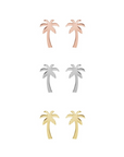 3 different palm tree earrings by chokha india 