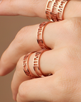 Roman Numerals Aesthetic Ring