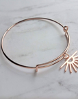 rose gold plated sunset bracelet made of 92.5 sterling silver by chokha india]