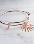 rose gold plated sunset bracelet made of 92.5 sterling silver by chokha india