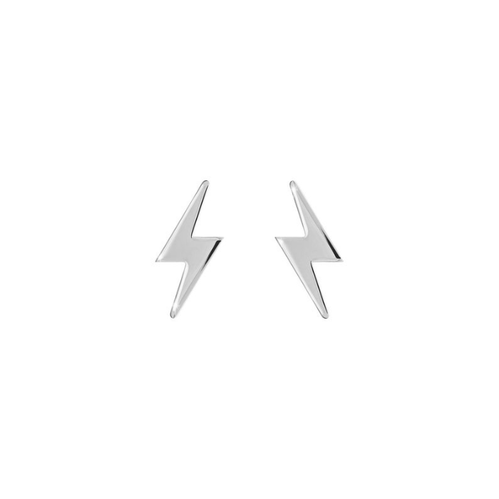 Silver Plated Tiny Lightning Earring by CHOKHA INDIA