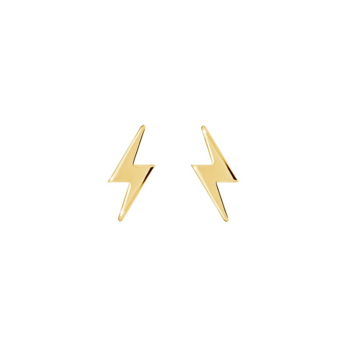 Gold Plated Tiny Lighting Earring by CHOKHA INDIA