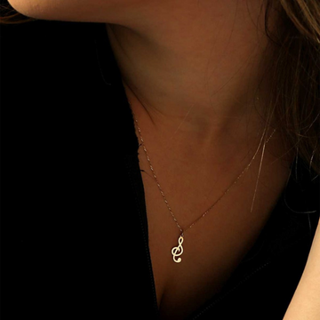Treble Music Note Pendant
