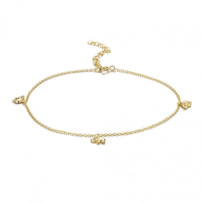 Elephant charm Ankle Bracelet